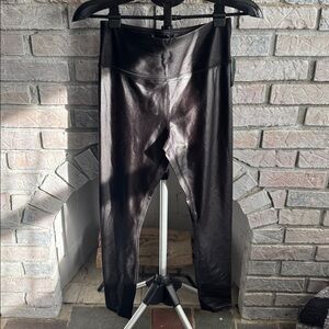 Maurices Glossy Charcoal Leggings